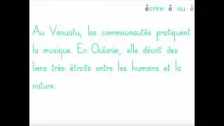 O16 - &Eacute;crire &eacute; ou &egrave;