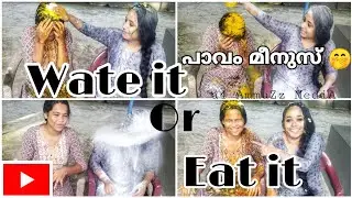 EAT IT or WEAR IT CHALLENGE // Fun Video Malayalam // Food Challenge // @Maxfeeding