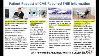FHIR patient search & download of patient data through AHP Application