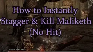 How to Instantly Stagger & Kill Maliketh (No Hit) | Elden Ring #eldenring