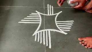 Easy padikolam designs| Simple muggulu designs| easy rangoli designs| Beginners kolam