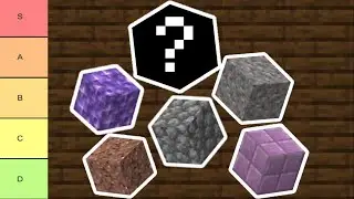 Ranking Every Stone in Minecraft
