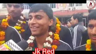 Grand Welcome to J&K Team Returning with Bronze Medal from National Box Langdi Championship