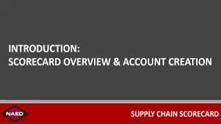 NAED Online Supply Chain Scorecard: Introduction and Registration