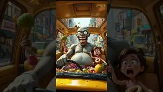 Out-of-Control Zombie Becomes Taxi Driver for His Son