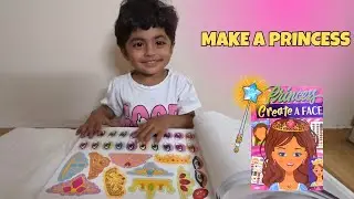 Make a Princess Face with Sru | Interactive Preschool Learning with Stickers