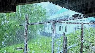 Rain Sound Therapy on a Zinc Roof | Natural Heavy Rain ASMR
