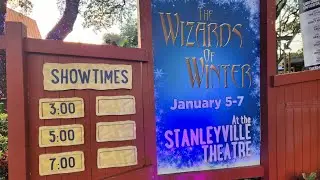 full show The Wizards of Winter at Busch Gardens Tampa Bay Florida USA 2024