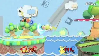 Top level pikachu edgeguarding