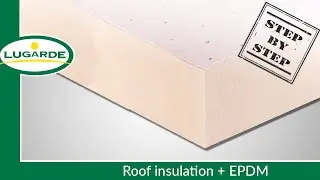 Build a log cabin: Roof insulation + EPDM | Lugarde