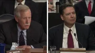 Comey 'never initiated a communication with the president,' he tells Sen. King