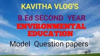 ENVIRONMENTAL  EDUCATION  MODEL  Question  papers