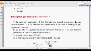 Phase envelop of gas reservoir- 3rd year reservoir engineering