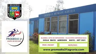 ALGEBRA(CM21):Leyes y ecuaciones exponenciales Repaso (Prof.Salinas)(18/05/2021)