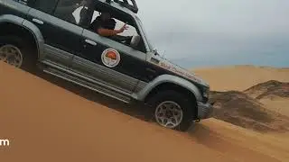 Dune driving in the Namib desert near Walvis Bay.