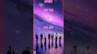 Bts Army members Short Hair Vs Long Hair which your favourite Comment??#btsarmy #youtubeshorts ,#bts