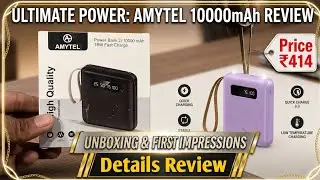 Cheapest Power Bank ⚡ || AMYTEL 10000 mAh 18W Mini Pocket Size Power Bank Details Review & Unboxing