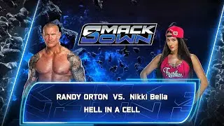 Randy Orton Vs Nikki Bella - Hell In A Cell Match At WWE Smackdown