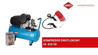 Kompresor dwutłokowy HL 425 50 + zestaw akcesori&oacute;w pneumatycznych | Airpress
