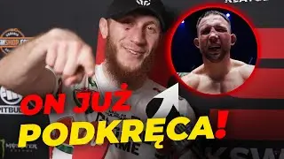 Zaczepia Bartosińskiego! Tulshaev podkręca atmosferę po kapitalnym zwycięstwie z Grzebykiem