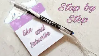 How to write name on pen | Weaving pen with thread | step by step | Tweety Art & Craft