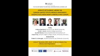 Dispute Settlement Under the Canada-USA-Mexico Agreement: Perspectives from North America and Europe