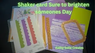 How I made this quick shaker card.