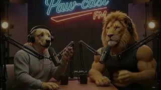 Paw-cast FM | EP01: Dog 🐶 x Lion 🦁 | The AI Animal Talk Show Begins!