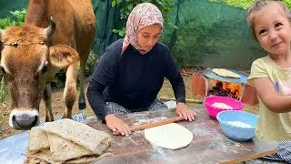 Eskileri Özleyenlere: Köyde Odun Ateşinde Sıcak Ekmek ve Semaver Çayı 🔥🪵