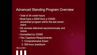 Advanced Standing Program vs Regular Standing Program