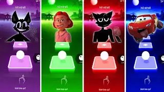 Cartoon cat 🆚 Mei Lee 🆚 Cartoon cat 🆚 McQueen tiles hop EDM rush