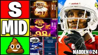 Ranking THE BEST WIDE RECIEVERS In Madden 24 Ultimate Team