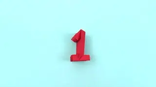 Origami Chiffre 1 – Apprends à plier le nombre 1 en papier facilement !