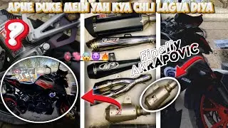 2024 KTM DUKE 200 Exhaust Modify | KTM DUKE 200 Akrapovic Exhaust 💥😱🏍️