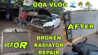 Goa Trip with a Twist: Swift Diesel broken Radiator Repair & service Motovlog