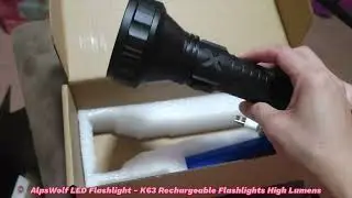 AlpsWolf LED Flashlight - K63 Rechargeable | women polarized sun glasses | Unboxing