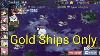 (No Rainbow Ships) Auto full clear Hard 14-4, lethal 3 star, no resets - Azur Lane