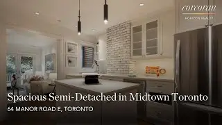 Spacious Semi-Detached in Midtown Toronto | 64 Manor Road E