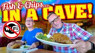 FISH AND CHIPS in a CAVE, Stunning SEA VIEW, NO WIFI, NO SIGNAL!