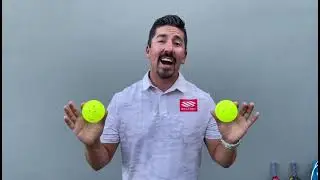 Easy Pickleball drill to improve hand-eye coordination using two pickleballs