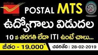 AP Postal MTS Notification 2019 - MTS -vv academy