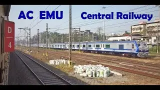 Central Railway's Cool AC Local Crawling to the Car Shed after its Morning Session