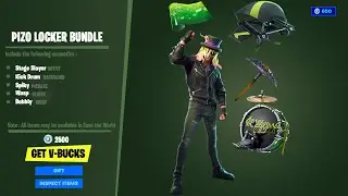 *NEW* Fortnite Pizo Locker Bundle Showcasing (Stage Slayer skin,Spiky Pickaxe,Wasp Glider and more)