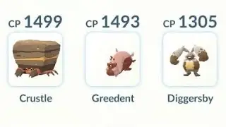 Brown Great League Team: Crustle Greedent Diggersby | Pok&eacute;mon GO
