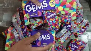 gems opening video, surprise toys, lots of chocolates, lots of candies, #gemsopening