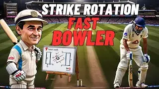 How to Rotate Strike In Fast Bowler In cricket | How to Take singles in Fast Bowler | Match Basics