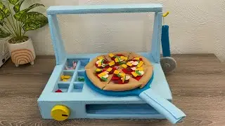 Play Cardboard Pizza oven |Happybankkycraftymom