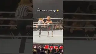 WWE Referee hit Sami Zayn with a stunner 😭