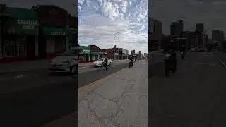 Wheelie in downtown kc #bikelife #bikes #stunts #viral #trending #gorprohero12 #troll