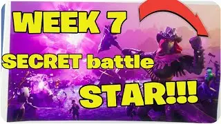 Fortnite battle royal  season 6* WEEK 7  SECRET battle STAR! Location* A.I.M unlocked!
